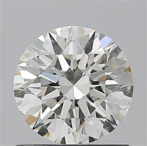 Picture of Natural Diamond 0.91 Carats, Round with Excellent Cut, J Color, SI1 Clarity and Certified by GIA
