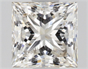 Natural Diamond 0.80 Carats, Princess with  Cut, I Color, VVS2 Clarity and Certified by GIA