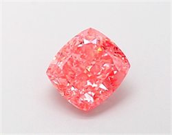 Picture of Lab Grown Diamond 1.52 Carats, CUSHION MODIFIED with  Cut, Fancy Vivid Pink Color, VS1 Clarity and Certified by IGI