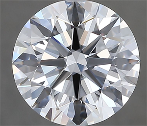 Picture of Natural Diamond 2.80 Carats, Round with Excellent Cut, D Color, FL Clarity and Certified by GIA