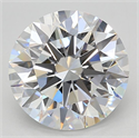 Lab Grown Diamond 3.83 Carats, Round with Excellent Cut, D Color, VVS1 Clarity and Certified by GIA