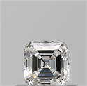 Natural Diamond 0.51 Carats, Asscher with  Cut, F Color, VVS2 Clarity and Certified by GIA