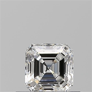 Picture of Natural Diamond 0.51 Carats, Asscher with  Cut, F Color, VVS2 Clarity and Certified by GIA
