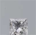 Natural Diamond 0.26 Carats, Princess with  Cut, E Color, VVS2 Clarity and Certified by GIA
