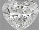 Natural Diamond 0.50 Carats, Heart with  Cut, H Color, SI1 Clarity and Certified by IGI