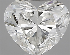 Picture of Natural Diamond 0.50 Carats, Heart with  Cut, H Color, SI1 Clarity and Certified by IGI