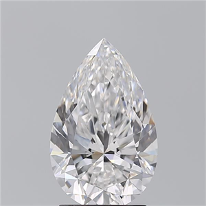 Picture of Natural Diamond 2.23 Carats, Pear with  Cut, D Color, IF Clarity and Certified by GIA