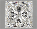 Natural Diamond 3.01 Carats, Princess with  Cut, H Color, VS1 Clarity and Certified by GIA