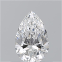 Diamante Natural 0.50 quilates, De pera , Color E, claridad SI1 y certificado GIA