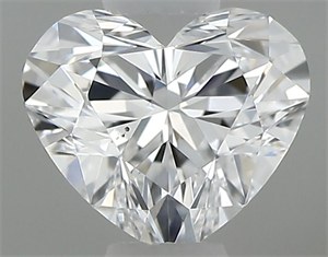 Picture of Natural Diamond 0.32 Carats, Heart with  Cut, D Color, VS2 Clarity and Certified by GIA