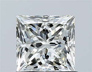 Picture of Natural Diamond 0.90 Carats, Princess with  Cut, H Color, IF Clarity and Certified by IGI
