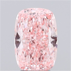 Picture of Lab Grown Diamond 3.04 Carats, CUSHION MODIFIED with  Cut, Fancy Vivid Pink Color, VVS2 Clarity and Certified by IGI