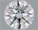 Natural Diamond 0.71 Carats, Round with Excellent Cut, E Color, VVS2 Clarity and Certified by GIA