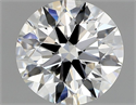 Natural Diamond 0.90 Carats, Round with Excellent Cut, H Color, VVS1 Clarity and Certified by GIA