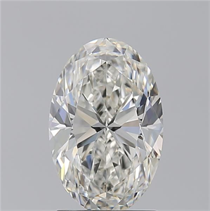Picture of Natural Diamond 2.02 Carats, Oval with  Cut, H Color, VVS1 Clarity and Certified by GIA