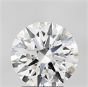 Lab Grown Diamond 3.07 Carats, Round with Ideal Cut, E Color, VVS2 Clarity and Certified by IGI