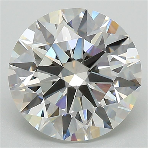 Picture of Lab Grown Diamond 3.58 Carats, Round with Ideal Cut, G Color, VS1 Clarity and Certified by IGI