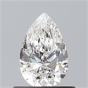 Natural Diamond 0.52 Carats, Pear with  Cut, E Color, SI1 Clarity and Certified by GIA