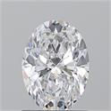Natural Diamond 1.20 Carats, Oval with  Cut, D Color, SI1 Clarity and Certified by GIA
