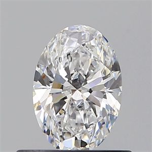 Picture of Natural Diamond 0.52 Carats, Oval with  Cut, D Color, VVS2 Clarity and Certified by GIA