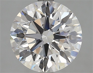 Picture of Lab Grown Diamond 3.29 Carats, Round with Excellent Cut, D Color, VVS1 Clarity and Certified by GIA