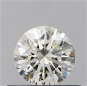 Natural Diamond 0.40 Carats, Round with Excellent Cut, L Color, VVS2 Clarity and Certified by GIA