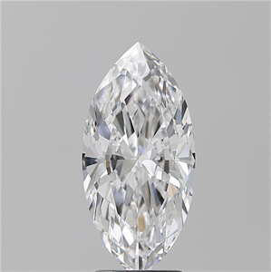 Picture of Natural Diamond 3.01 Carats, Marquise with  Cut, D Color, VVS1 Clarity and Certified by GIA