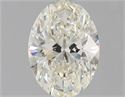Natural Diamond 1.50 Carats, Oval with  Cut, J Color, SI2 Clarity and Certified by GIA