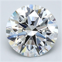 Natural Diamond 3.01 Carats, Round with Excellent Cut, F Color, VS1 Clarity and Certified by GIA
