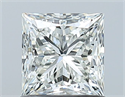 Natural Diamond 1.01 Carats, Princess with  Cut, I Color, VVS2 Clarity and Certified by GIA