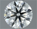 Natural Diamond 0.80 Carats, Round with Very Good Cut, F Color, SI1 Clarity and Certified by IGI
