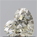 Natural Diamond 0.53 Carats, Heart with  Cut, M Color, VS1 Clarity and Certified by GIA