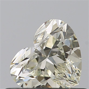 Picture of Natural Diamond 0.53 Carats, Heart with  Cut, M Color, VS1 Clarity and Certified by GIA