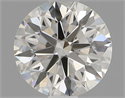 Natural Diamond 1.01 Carats, Round with Excellent Cut, I Color, VVS2 Clarity and Certified by IGI