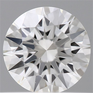 Picture of Natural Diamond 0.41 Carats, Round with Excellent Cut, H Color, VS1 Clarity and Certified by GIA