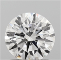 Lab Grown Diamond 1.07 Carats, Round with Ideal Cut, D Color, VVS2 Clarity and Certified by IGI