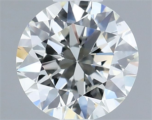 Picture of Natural Diamond 0.50 Carats, Round with Excellent Cut, I Color, VS2 Clarity and Certified by IGI
