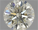 Natural Diamond 0.40 Carats, Round with Excellent Cut, L Color, SI1 Clarity and Certified by IGI