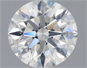 Natural Diamond 1.01 Carats, Round with Excellent Cut, H Color, SI1 Clarity and Certified by GIA