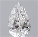 Diamante Natural 0.50 quilates, De pera , Color D, claridad VS2 y certificado GIA