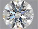 Natural Diamond 0.90 Carats, Round with Excellent Cut, H Color, SI1 Clarity and Certified by GIA