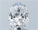 Natural Diamond 1.01 Carats, Oval with  Cut, D Color, SI1 Clarity and Certified by GIA
