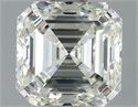 Natural Diamond 1.00 Carats, Asscher with  Cut, H Color, VS2 Clarity and Certified by IGI