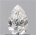 Natural Diamond 0.50 Carats, Pear with  Cut, F Color, VVS1 Clarity and Certified by GIA