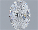 Natural Diamond 0.60 Carats, Oval with  Cut, D Color, SI1 Clarity and Certified by GIA
