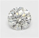 Natural Diamond 1.00 Carats, Round with Very Good Cut, F Color, I1 Clarity and Certified by GIA