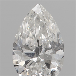 Picture of Natural Diamond 0.24 Carats, Pear with  Cut, E Color, SI2 Clarity and Certified by IGI