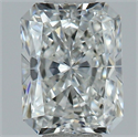 Natural Diamond 0.51 Carats, Radiant with  Cut, F Color, VVS1 Clarity and Certified by GIA