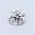 Diamante Natural 0.50 quilates, Redondo , Color E, claridad SI1 y certificado GIA