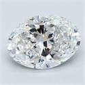 Diamante Natural 3.01 quilates, Ovalado , Color F, claridad VS2 y certificado GIA
